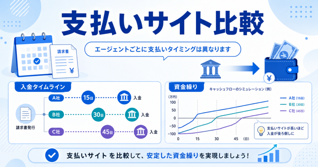 フリーランスエージェント 支払いサイト
