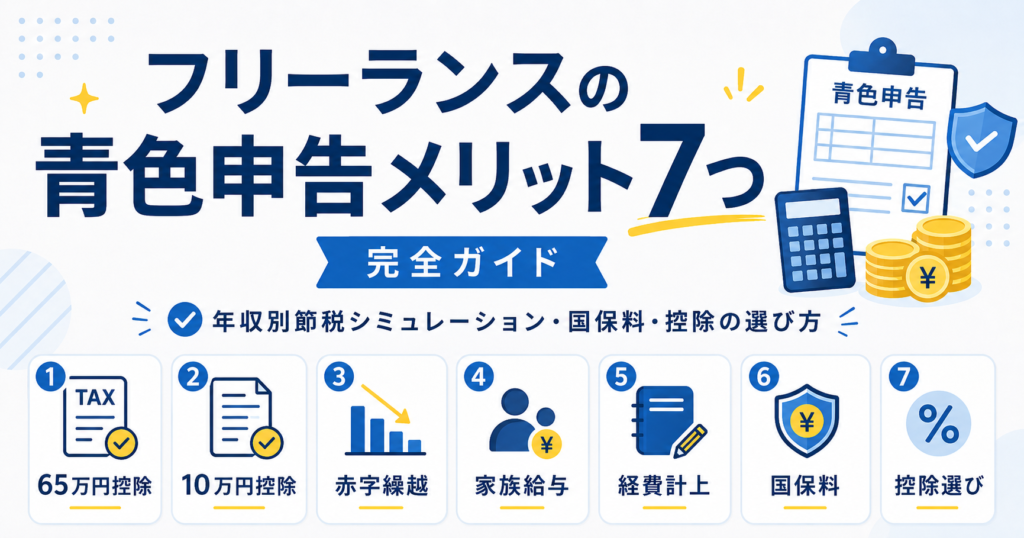 フリーランス 青色申告 メリット