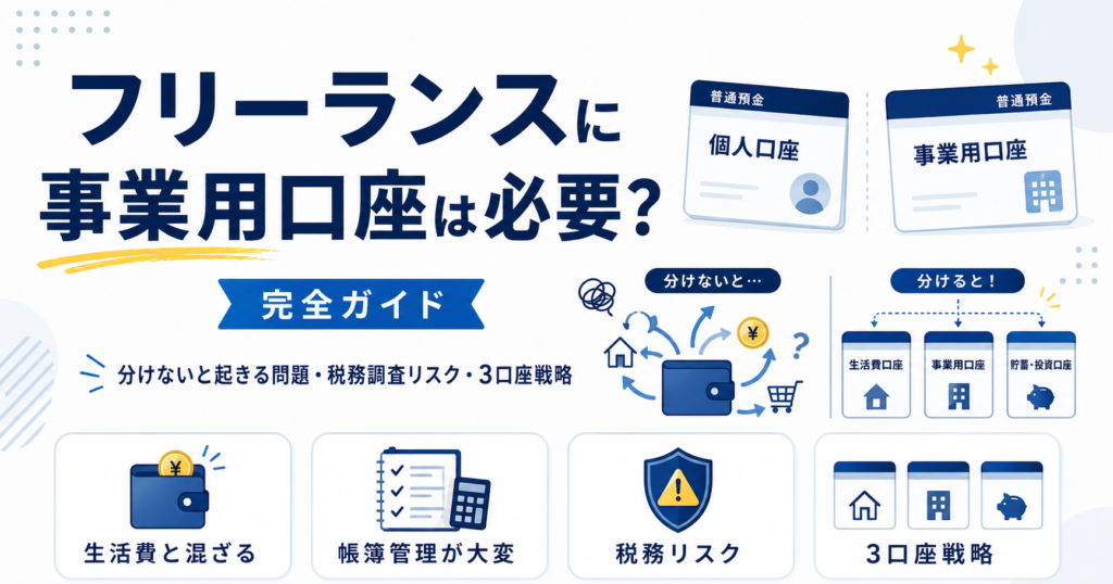 フリーランス 事業用口座 必要