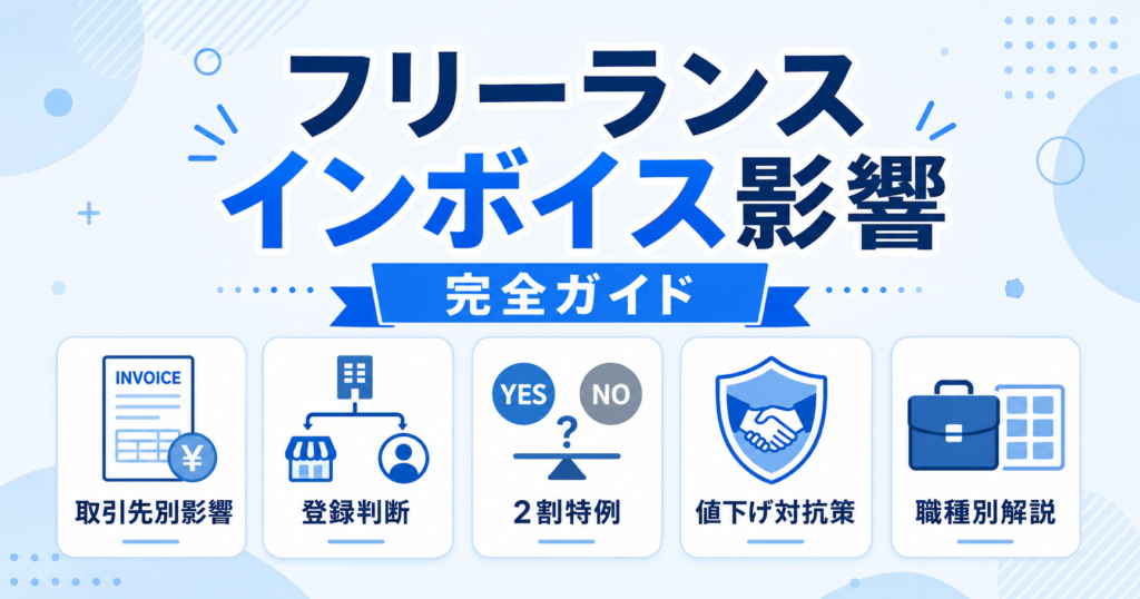 フリーランス インボイス 影響