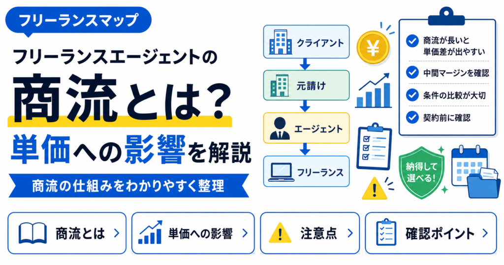 フリーランスエージェント 商流