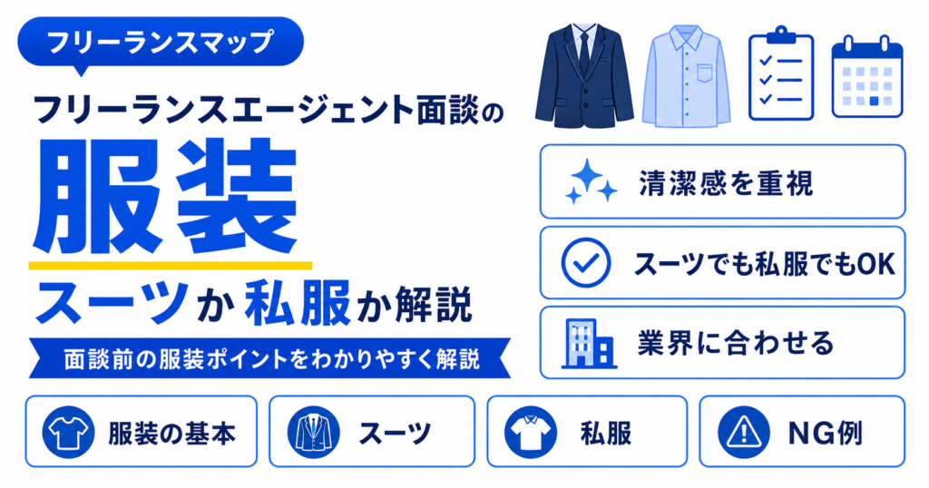 フリーランスエージェント 面談 服装