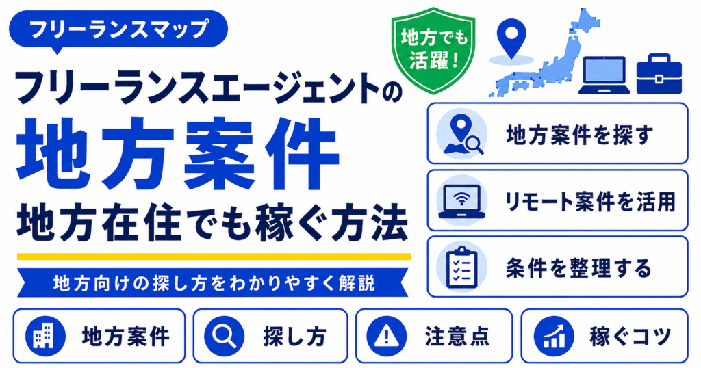 フリーランスエージェント 地方案件
