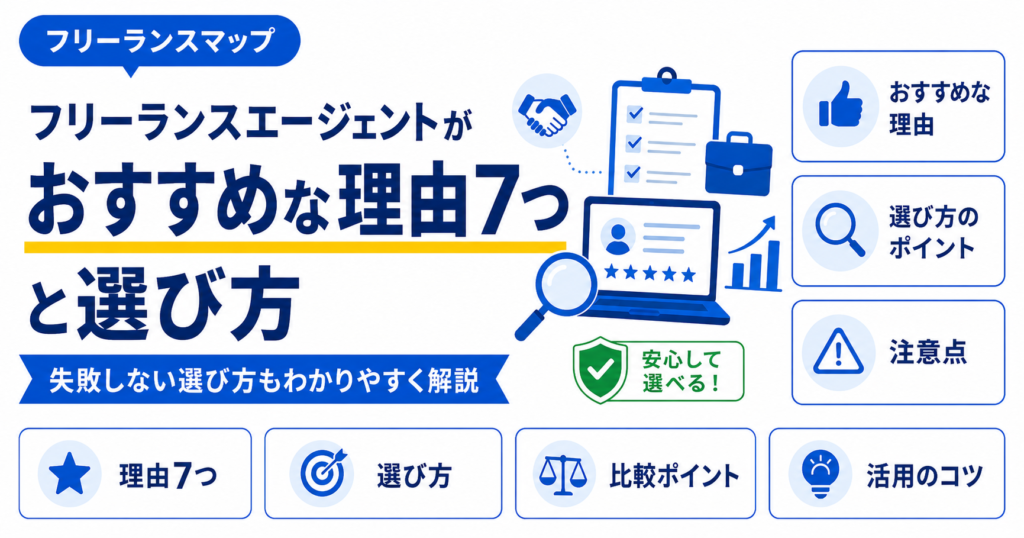 フリーランスエージェント おすすめ 理由