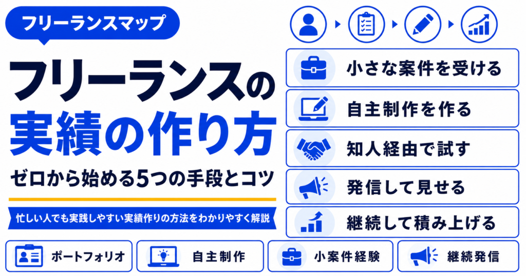 フリーランス 実績 作り方