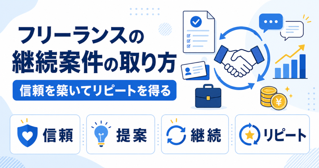 フリーランス 継続案件 取り方