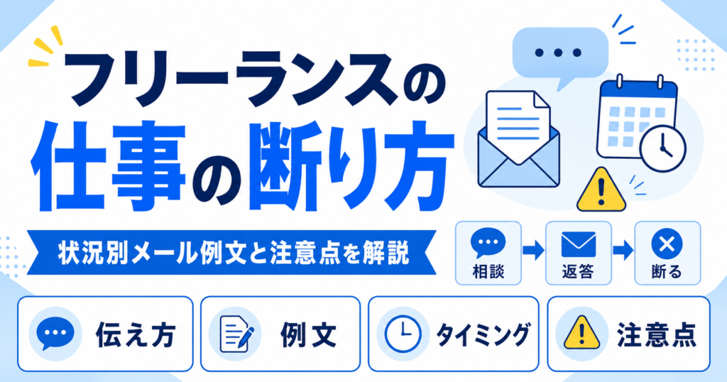 フリーランス 仕事の断り方