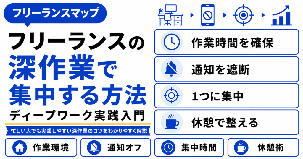 フリーランス 深作業 集中