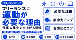 フリーランス 運動 仕事 パフォーマンス