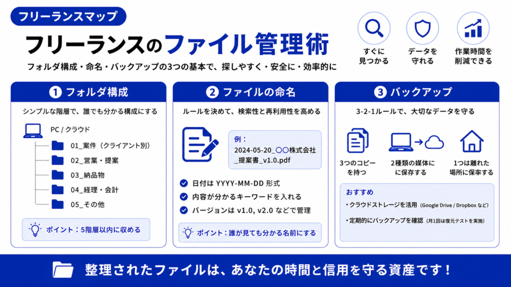 フリーランス ファイル管理