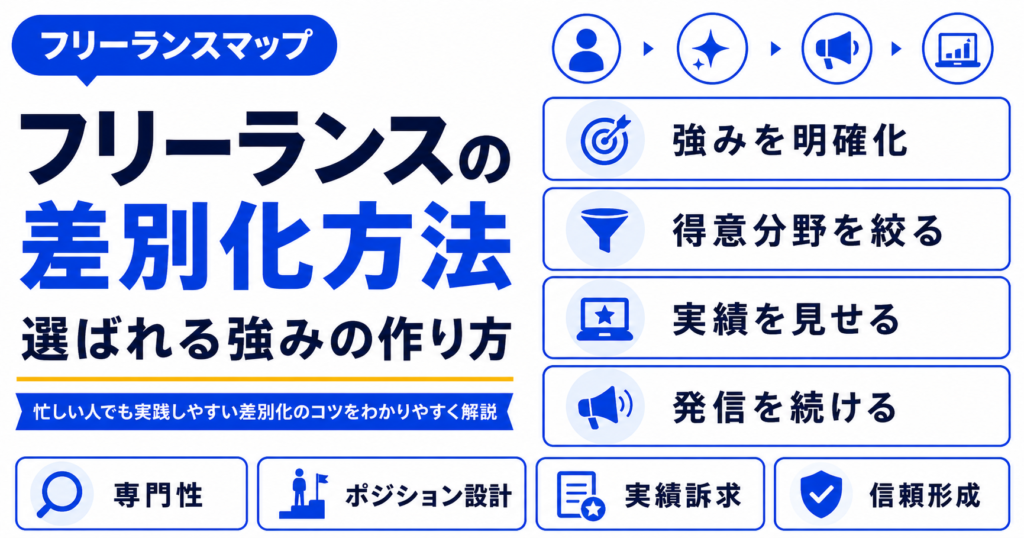 フリーランス 差別化 方法