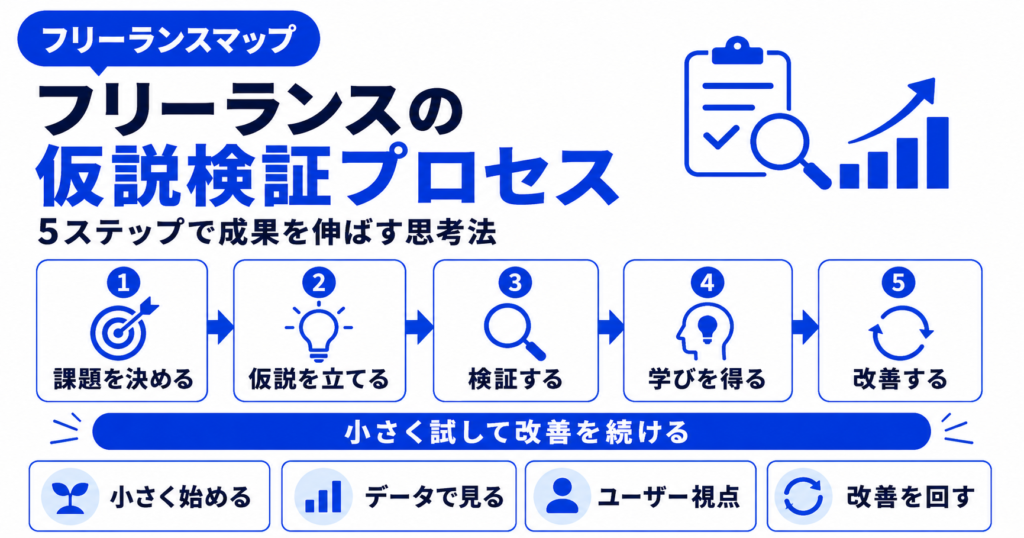 フリーランス 仮説 検証 プロセス