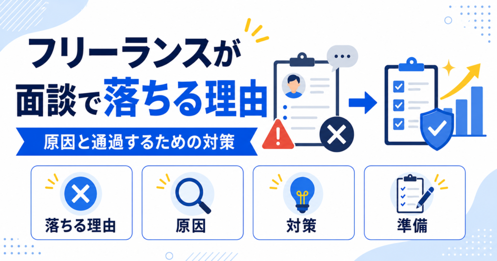 フリーランス 面談 落ちる理由