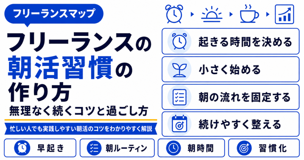 フリーランス 朝活 習慣