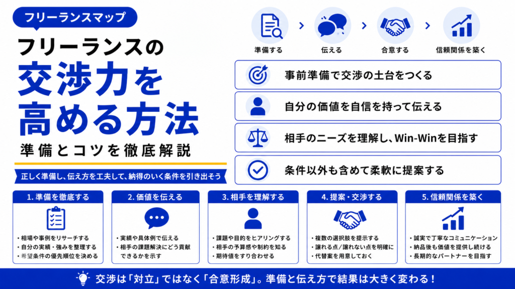 フリーランス 交渉力 高める