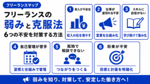 フリーランス 弱み 克服