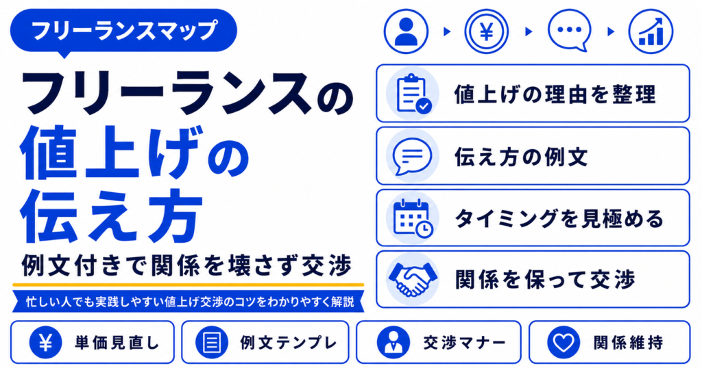 フリーランス 値上げ 伝え方