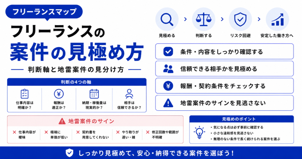 フリーランス 案件 見極め