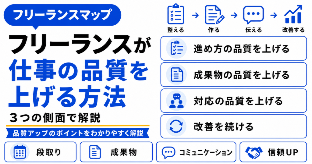 フリーランス 仕事 品質 上げる