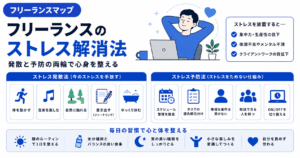 フリーランス ストレス 解消 方法