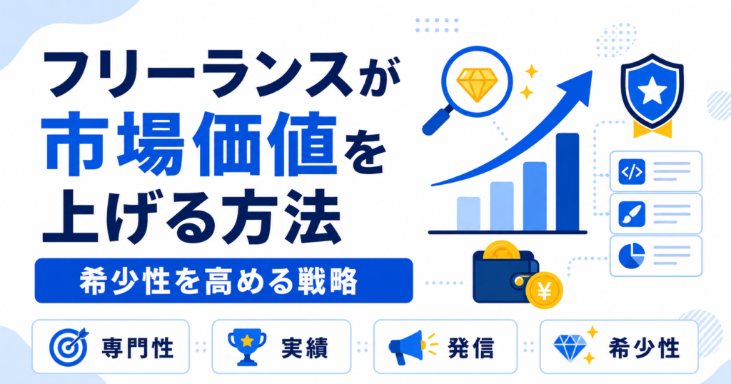 フリーランス 市場価値 上げる