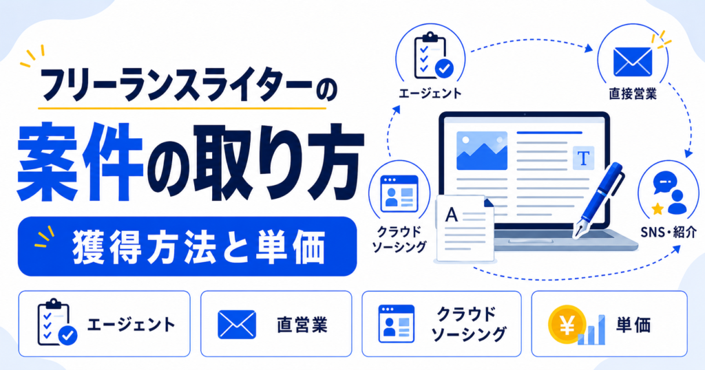 フリーランス ライター 案件 取り方