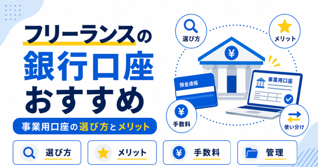 フリーランス 銀行口座 おすすめ