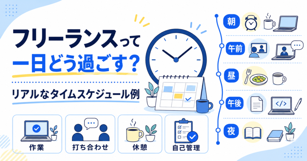 フリーランス 一日 スケジュール