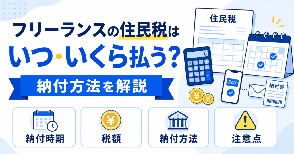 フリーランス 住民税 納付 方法
