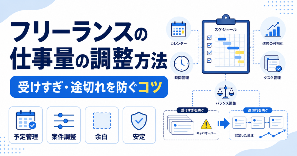 フリーランス 仕事量 調整