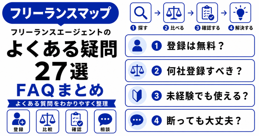 フリーランスエージェント よくある疑問