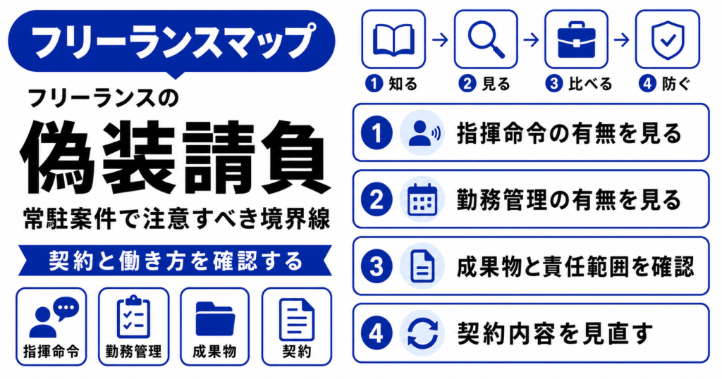 フリーランスエージェント 偽装請負