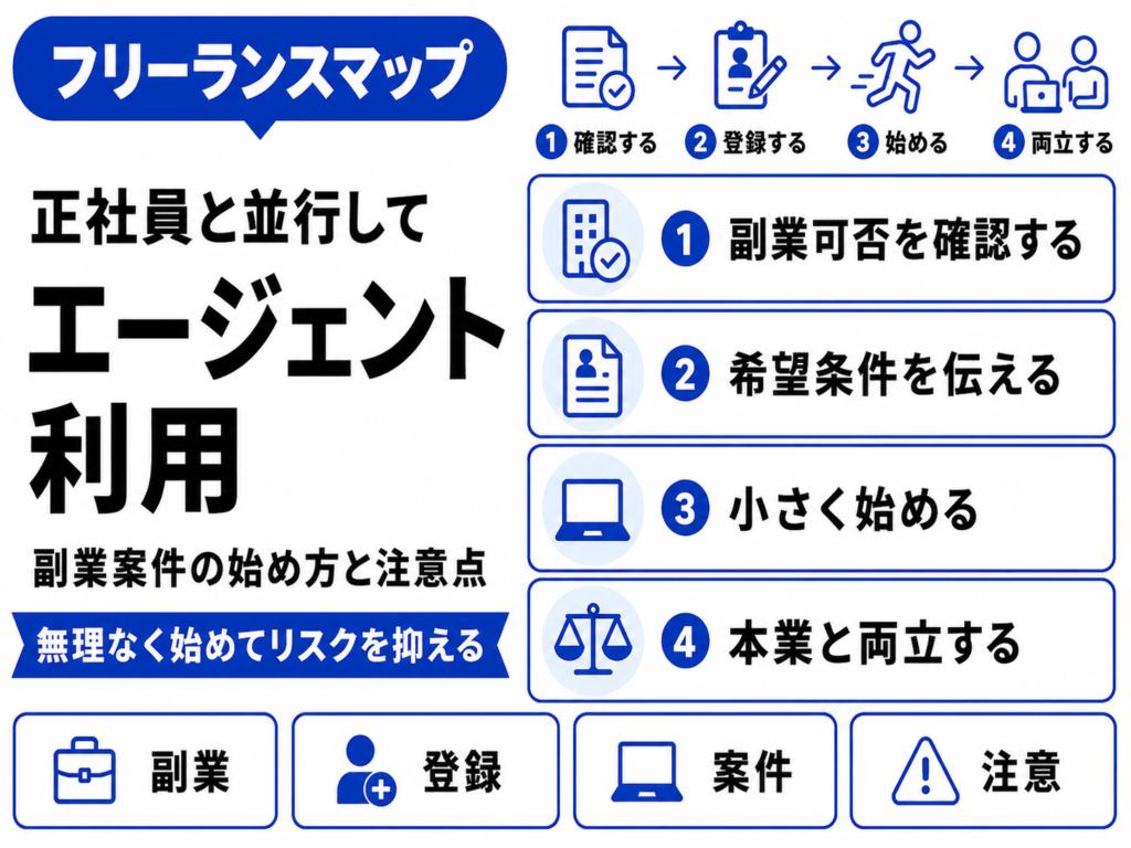 フリーランスエージェント 正社員 並行