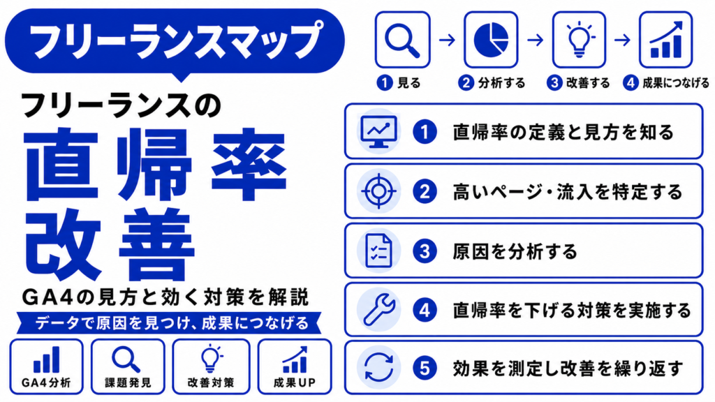 フリーランス 直帰率 改善