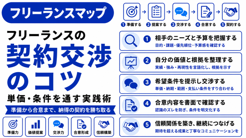 フリーランス 契約 交渉 コツ