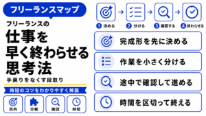 フリーランス 仕事 早く終わらせる 思考