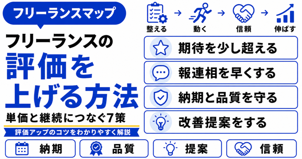フリーランス 評価 上げる