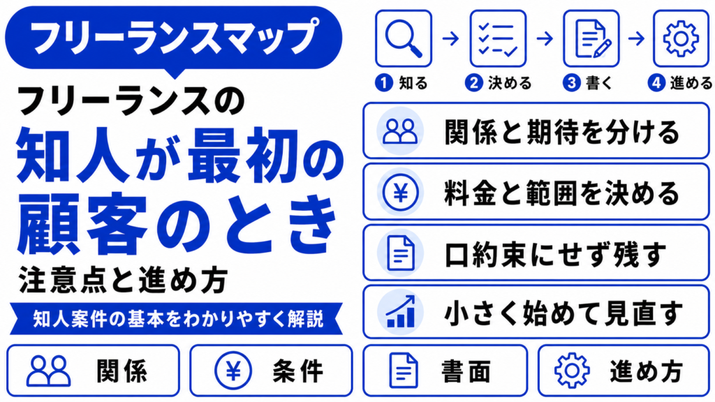 フリーランス 知人 最初の顧客 注意