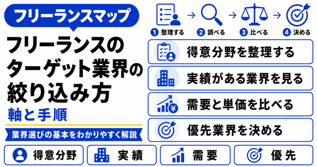 フリーランス ターゲット 業界 絞り込み