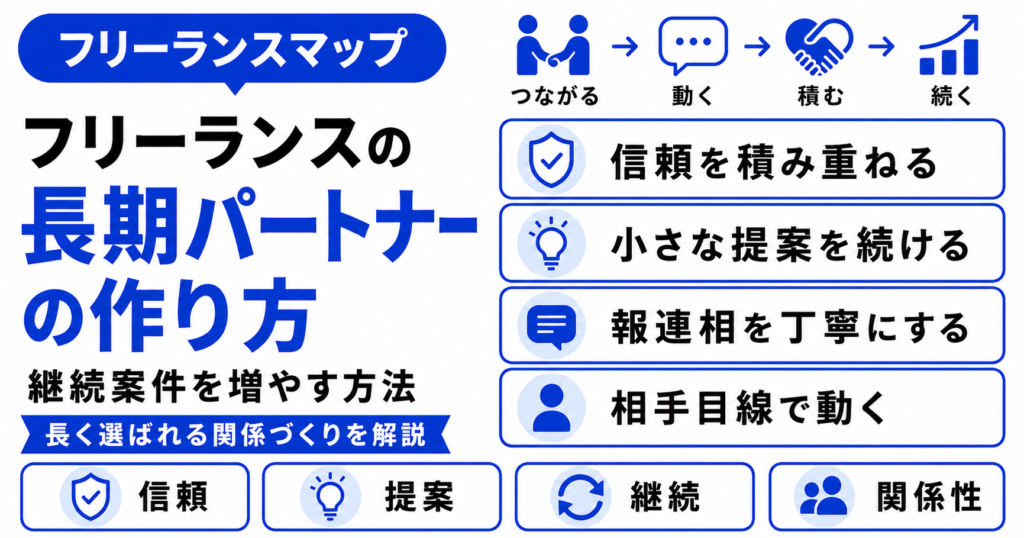 フリーランス 長期 パートナー 作り方