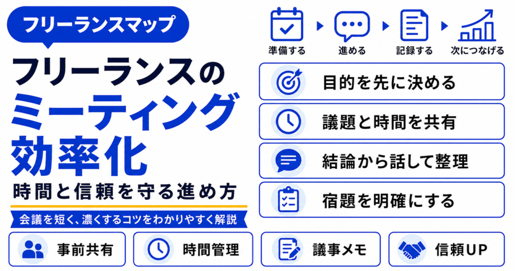 フリーランス ミーティング 効率化
