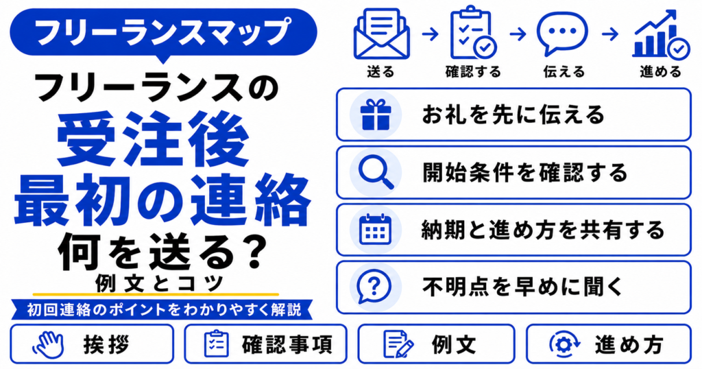 フリーランス 受注 後 最初の連絡