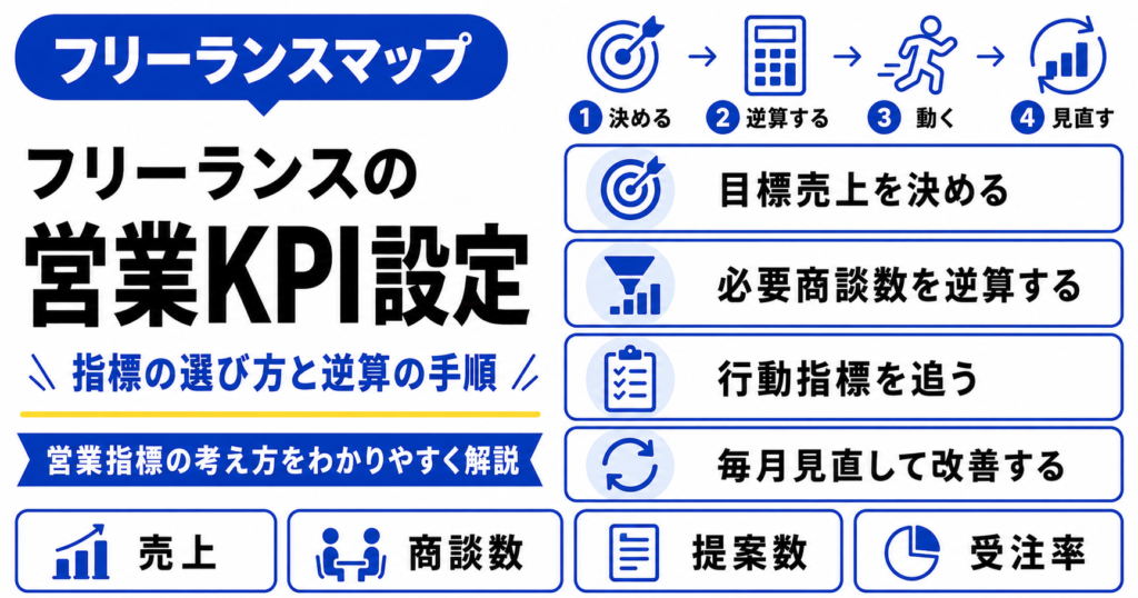 フリーランス 営業 KPI 設定