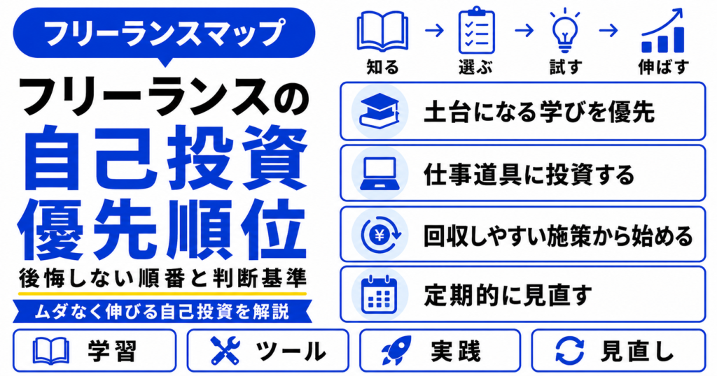 フリーランス 自己投資 優先順位