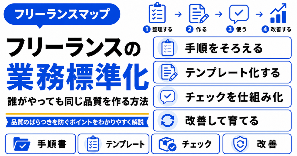 フリーランス 業務 標準化