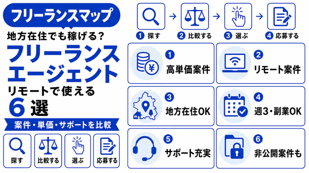 フリーランスエージェント 地方在住 リモート