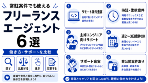フリーランスエージェント 常駐案件