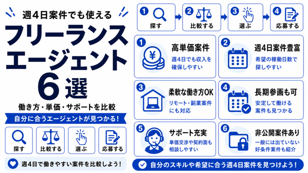 フリーランスエージェント 週4日